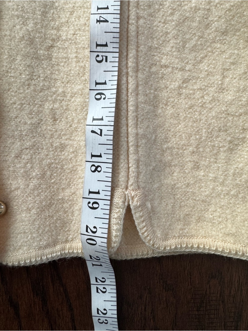 vintage Tally Ho boiled wool button-front cardigan jacket 10 - Picture 6 of 7